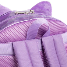 Cargar imagen en el visor de la galería, Morral Gato Morado Set 3 pzs, Lonchera y Cartuchera 40cm - 116706