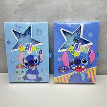 Cargar imagen en el visor de la galería, Diario Stitch en caja con candado -116737