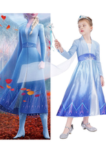 Cargar imagen en el visor de la galería, Disfraz Frozen Elsa Sencillo con Accesorios - 116817