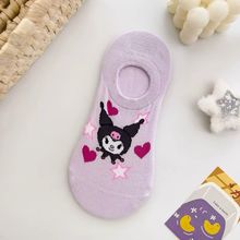 Cargar imagen en el visor de la galería, Medias Kuromi Tobilleras - 116357