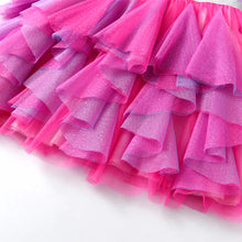 Cargar imagen en el visor de la galería, Vestido Vikita Unicornio Falda Fucsia y Morado - 115822