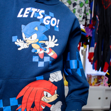 Cargar imagen en el visor de la galería, Sueter Sonic Azul con capucha - 116290
