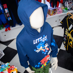 Sueter Sonic Azul con capucha - 116290
