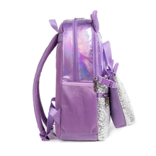 Cargar imagen en el visor de la galería, Morral Gato Morado Set 3 pzs, Lonchera y Cartuchera  40cm - 116706
