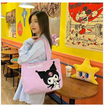 Cargar imagen en el visor de la galería, Cartera Kuromi Tela 33cm - 117069
