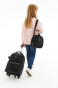 Morral Maleta Set de 3 pzs, Lonchera y cartuchera Negra 43cm -116708