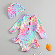 Cargar imagen en el visor de la galería, Traje de baño con Gorro Sirena - 117257
