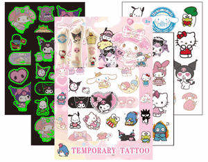 Tattos Niñas Sanrio set de 4 hojas - 116474