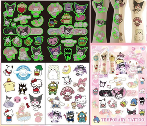 Tattos Niñas Sanrio set de 4 hojas - 116474