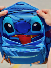 Cargar imagen en el visor de la galería, Morral Stitch Tela con Base semi cuero 40cm - 117074
