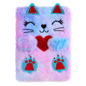 Diario Gato Morado con Candado - 116484