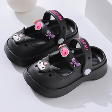Cargar imagen en el visor de la galería, Sandalias Tipo Crocs Kuromi Negra - 117086

