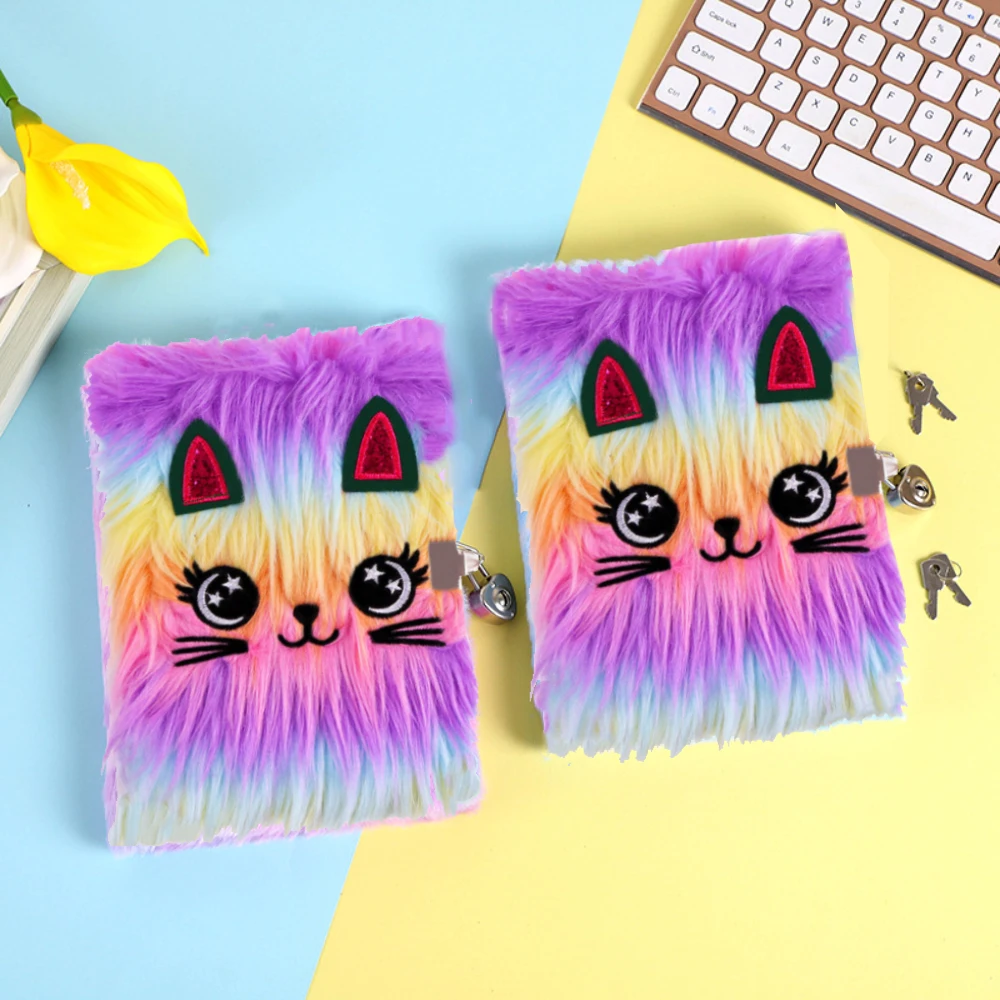 Diario Gato Peluche con candado - 116484