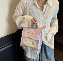 Cargar imagen en el visor de la galería, Morral Cartera Kuromi Semi cuero - 117275
