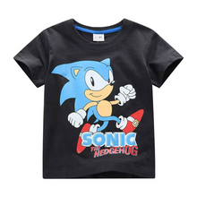 Cargar imagen en el visor de la galería, Franela Sonic Negro - 116872
