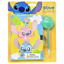 Cargar imagen en el visor de la galería, Diario Stitch Set con Bolígrafo y candado  - 116776
