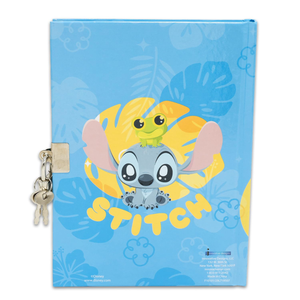 Diario Stitch Set con Bolígrafo y candado  - 116776