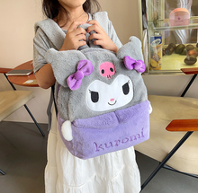 Cargar imagen en el visor de la galería, Morral Kuromi  Peluche Morado y Gris 35cm- 116497
