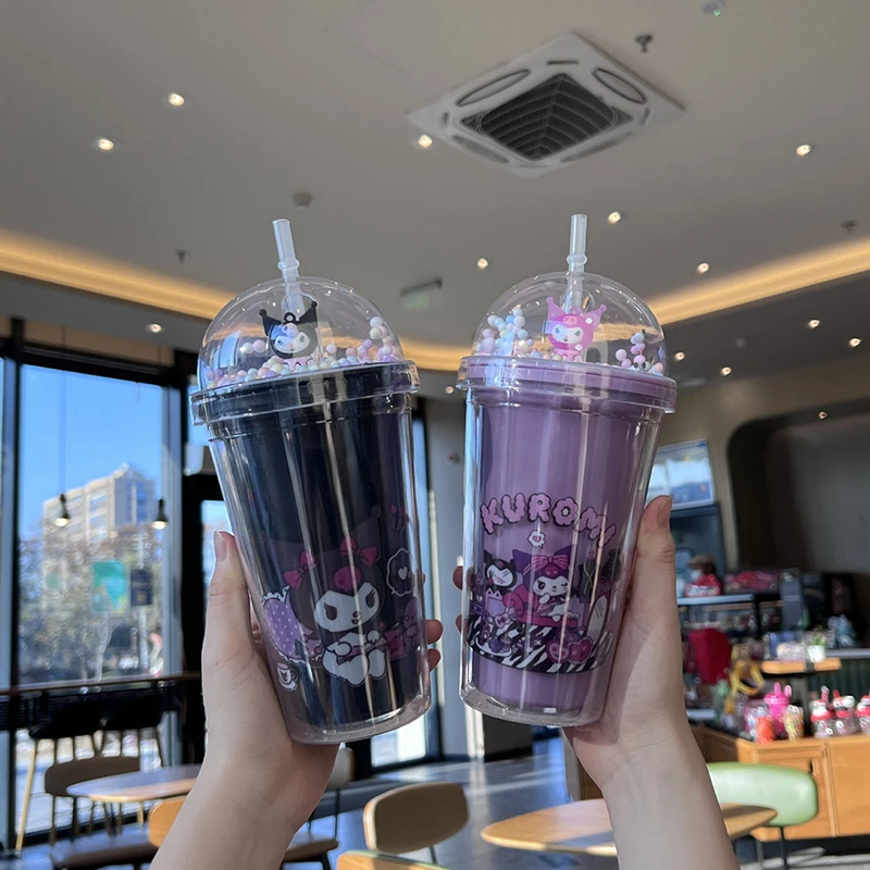 Vaso Kuromi con tapa 450ml - 116500
