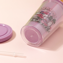 Cargar imagen en el visor de la galería, Vaso Kuromi con tapa 450ml - 116500
