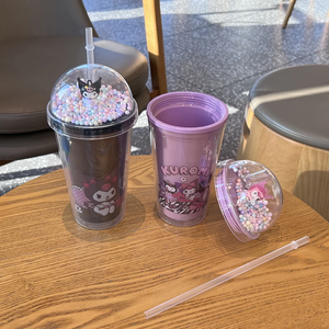Vaso Kuromi con tapa 450ml - 116500
