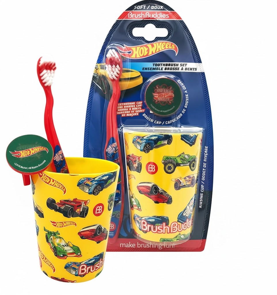 Set Cepillo de diente y Vaso Hot wheels - 117100