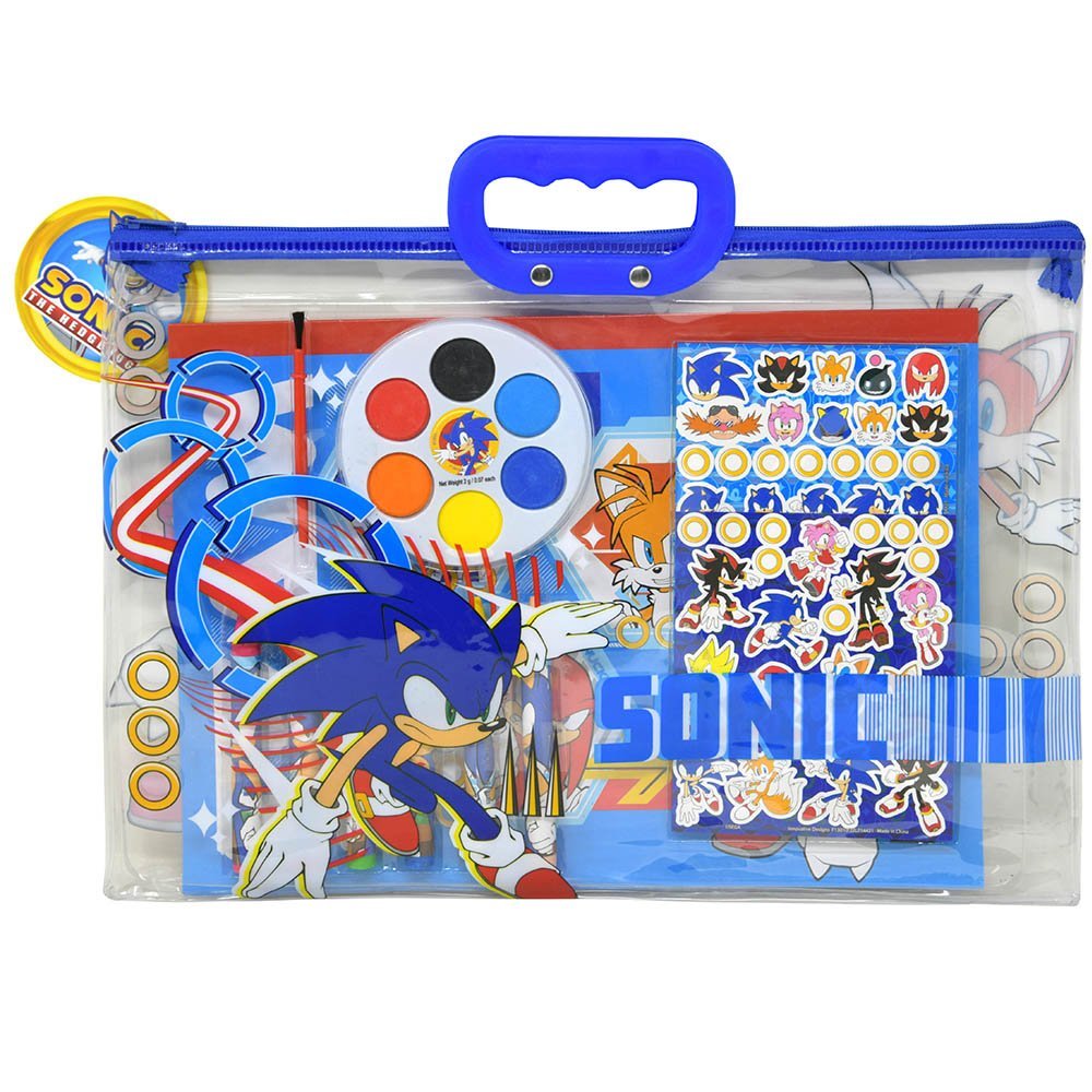 Set para colorear Sonic en maletin plastico - 115083