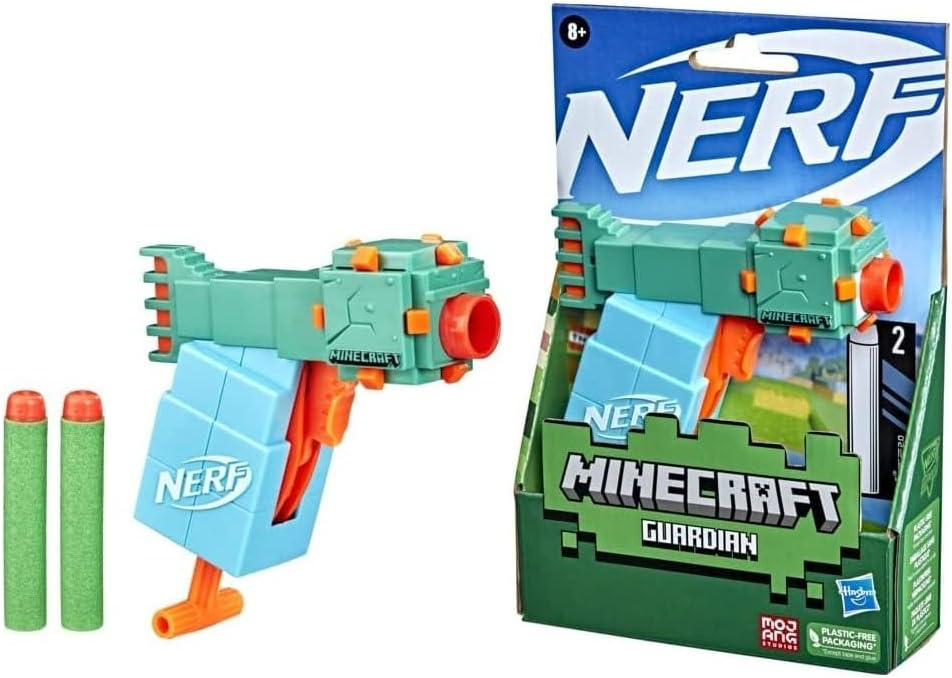 Lanzador de dardos Nerf Minecraft  pequeño - 116778