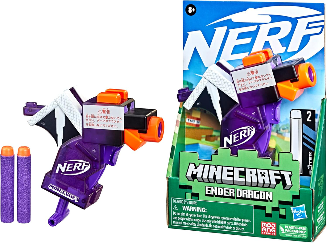 Lanzador de dardos Nerf Minecraft  pequeño - 116778