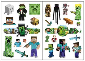 Tattos Minecraft Set de 4 hojas - 116409