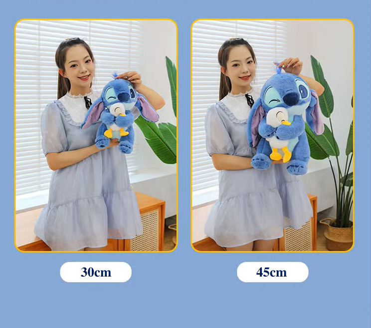 Peluche Stitch con patito 45cm - 116524