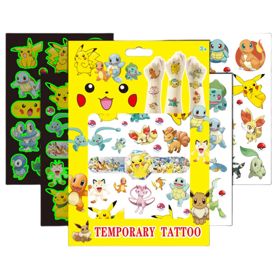 Tattos Pikachu Set de 4 hojas - 116409