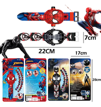 Cargar imagen en el visor de la galería, Reloj Spiderman Proyector Negro - 116710
