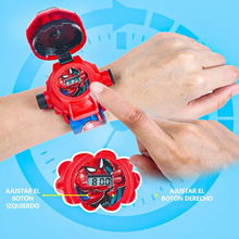 Cargar imagen en el visor de la galería, Reloj Spiderman Proyector - 116710

