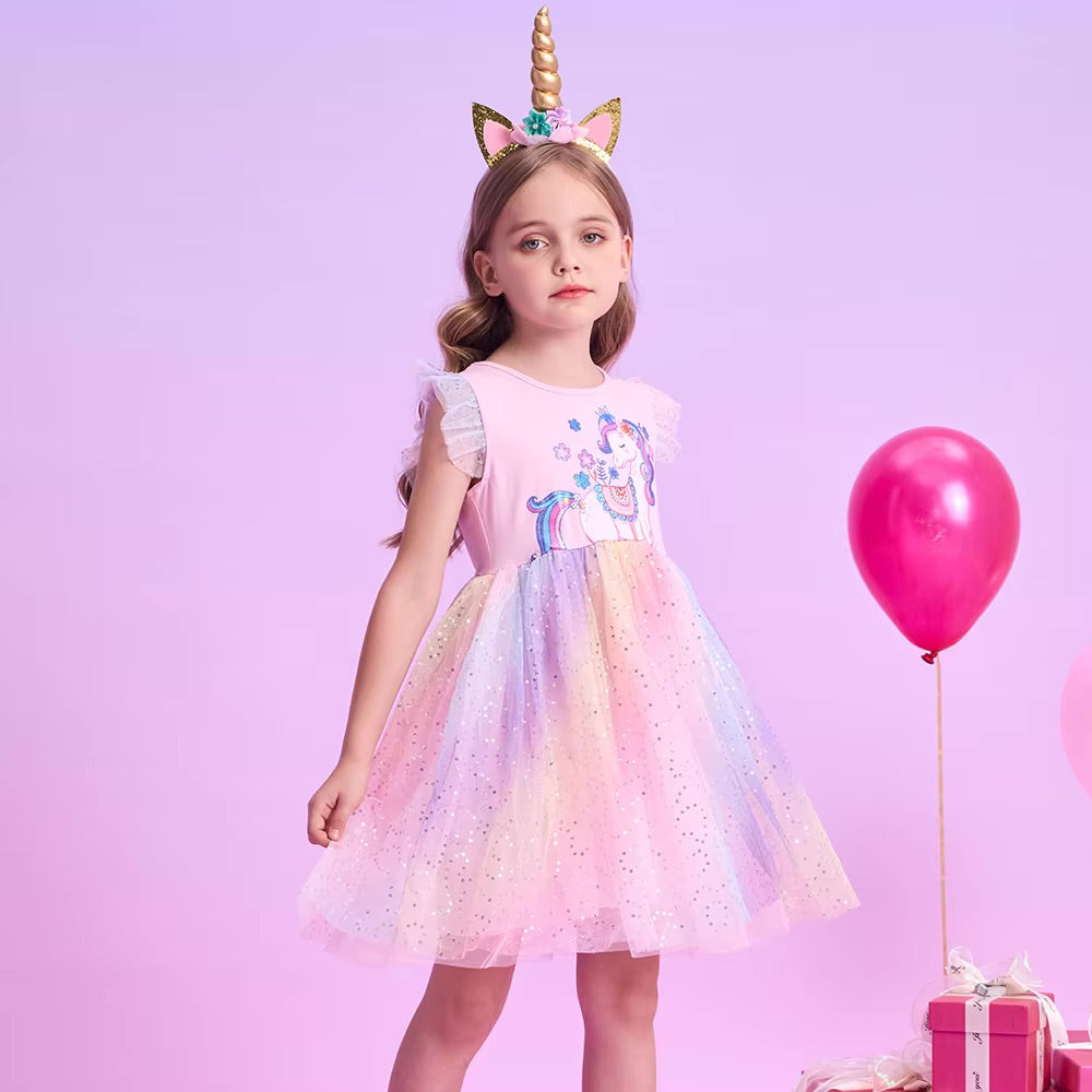 Vestido Vikita Unicornio Falda Arco iris- 115821