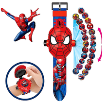 Cargar imagen en el visor de la galería, Reloj Proyector Spiderman - 114330
