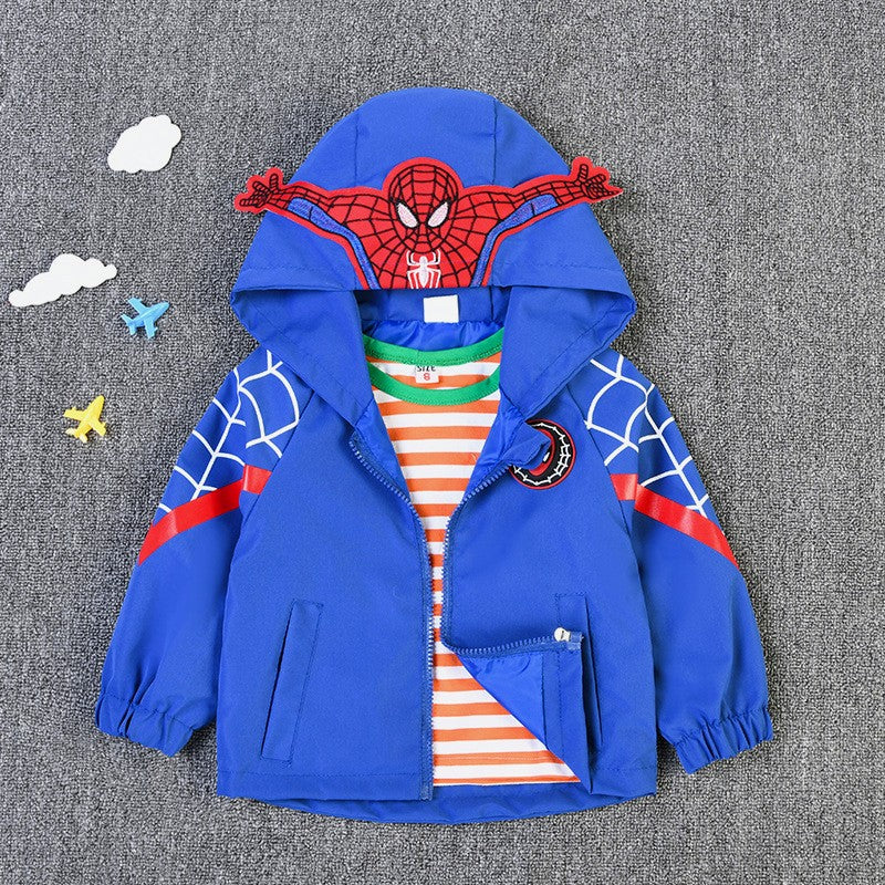 Chaqueta Spiderman con capucha azul - 114678