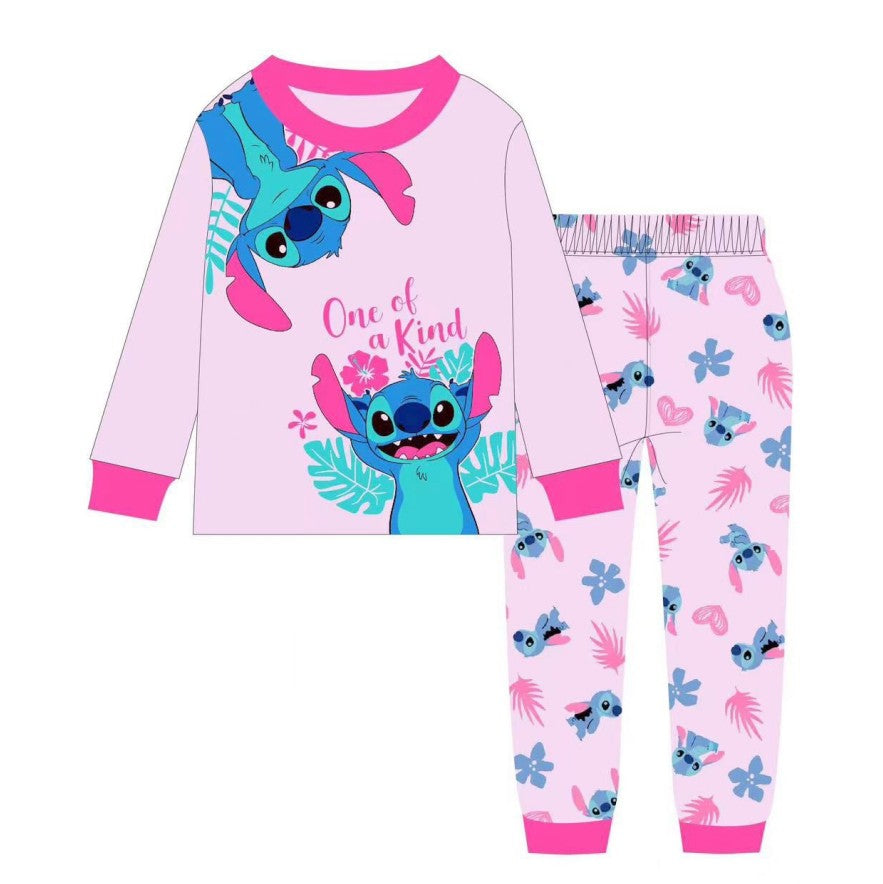 Pijama Stitch Rosada manga Larga - 116078