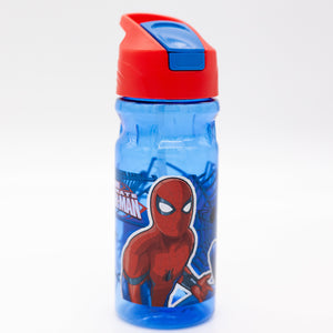 Termo Spiderman Transparente Azul Tapa Roja 500ml - 115495