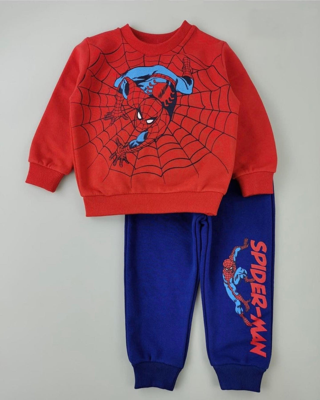 Conjunto Spiderman Rojo Sueter y jogger azul bebe - 115429