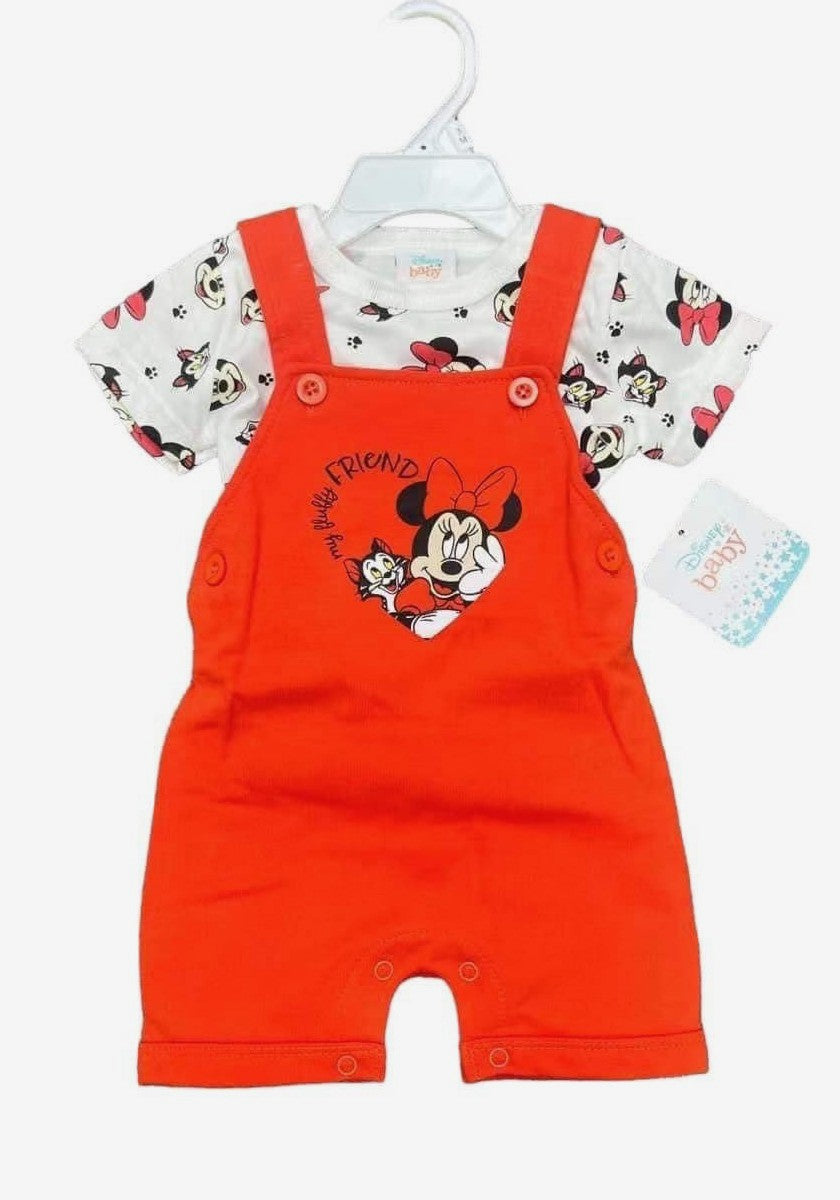 Conjunto Braga y Franela Minnie Bebe roja - 114996