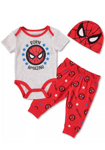 Conjunto 3pzs Spiderman Bebe - 114958