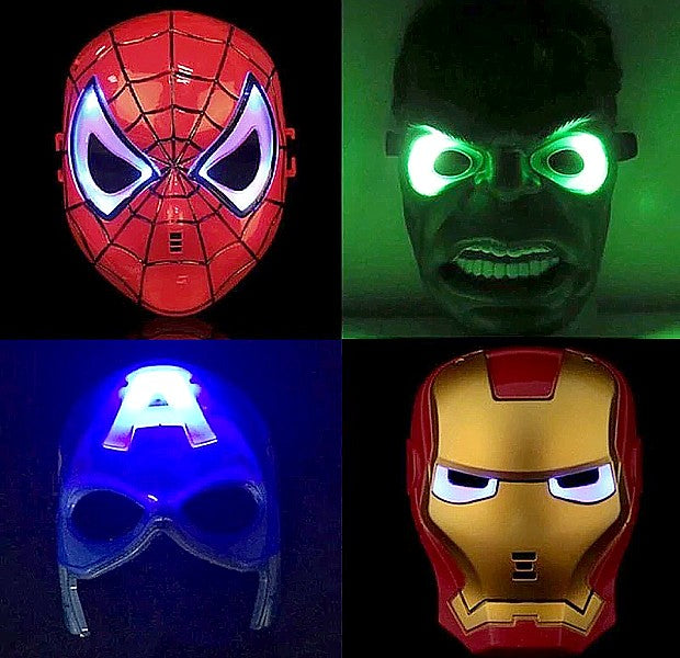 Mascaras Super Héroes con Luz - 114119