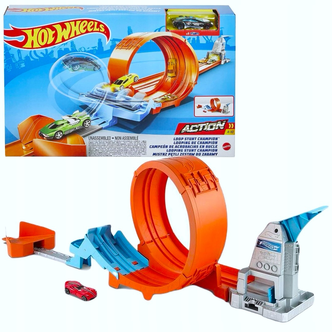 Pista y Carro Hot Wheels Stunt Track Grande - 116782