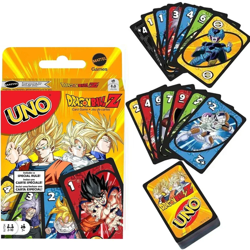Cartas UNO Pokemon, Minecraft y Dragon Ball