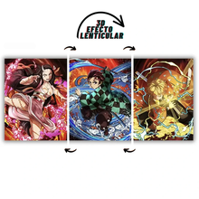Cargar imagen en el visor de la galería, Poster Lenticular 3D Demond Slayer - 117557
