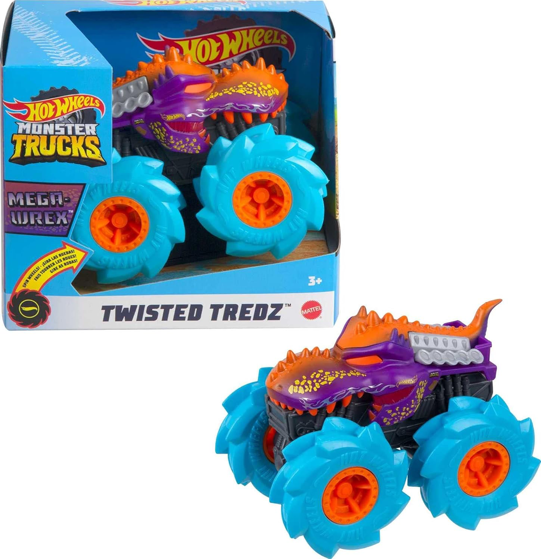 Vehículo Hot Wheels Monster Truck Grande Twisted Tredz - 116785