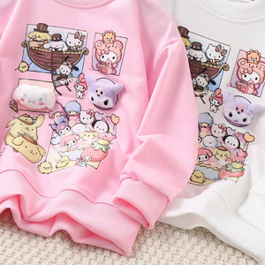 Sueter Kitty & amigos con apliques - 116559