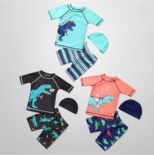 Cargar imagen en el visor de la galería, Traje de Baño Dinosaurio 3 pcs - 117515
