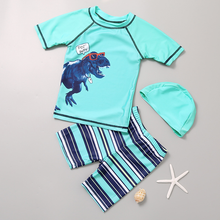 Cargar imagen en el visor de la galería, Traje de Baño Dinosaurio 3 pcs - 117515
